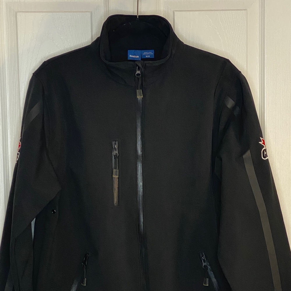 Reebok Black CFL Logo Performance Zip Jacket Men's M - Picture 7 of 16